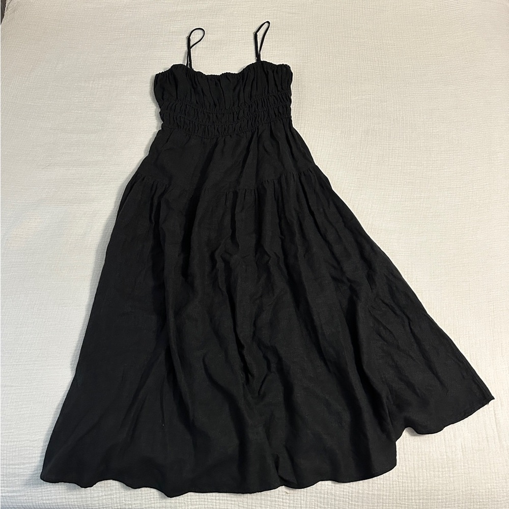 Weworewhat Scrunchie Linen Dress - Picture 2 of 7